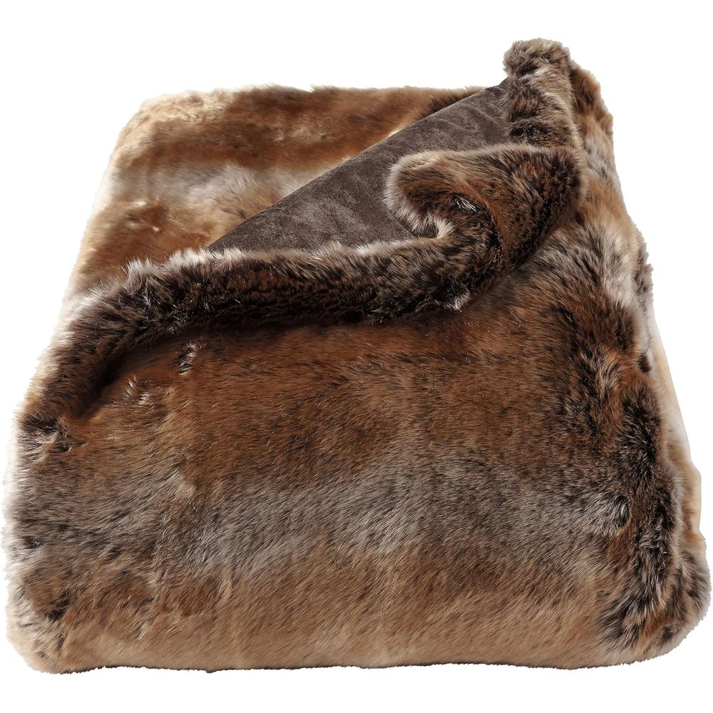 Cashmere Throw Blanket - رمي الفرو الصناعي - بطانية فرو