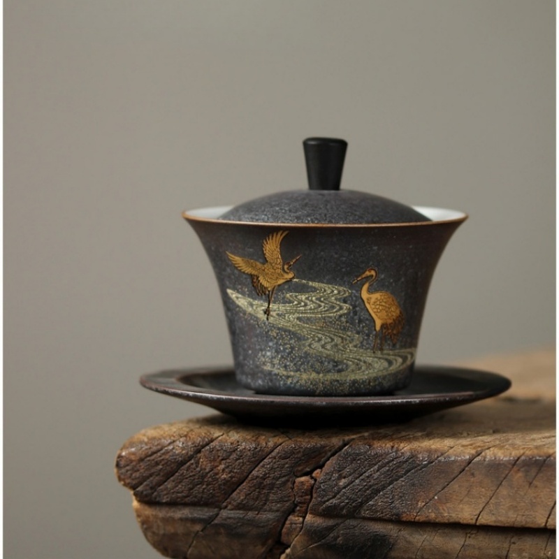 Handmade Ceramic Mug - رافعة السيراميك Gaiwan السيراميك اليدوية المنزلية