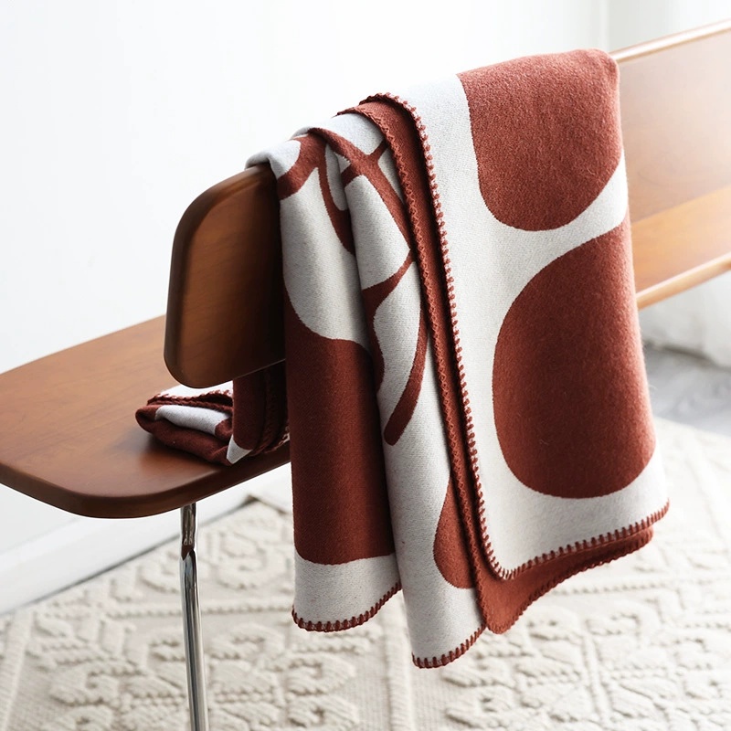 Cashmere Throw Blanket - الجاكار فو بطانية كشميرية غطاء أريكة