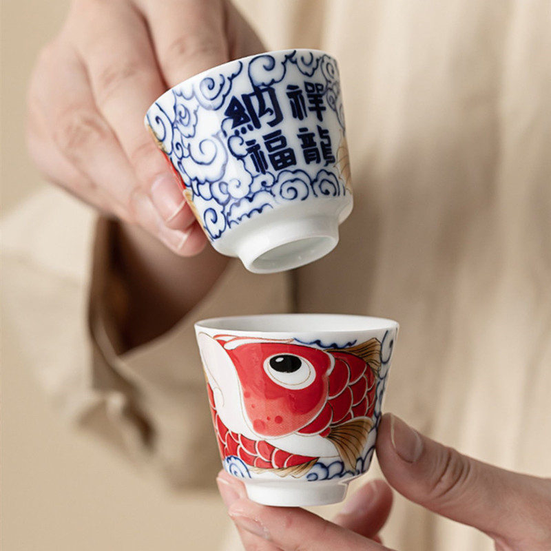 Handmade Ceramic Mug - 1 قطعة كوب شاي بورسلين صيني