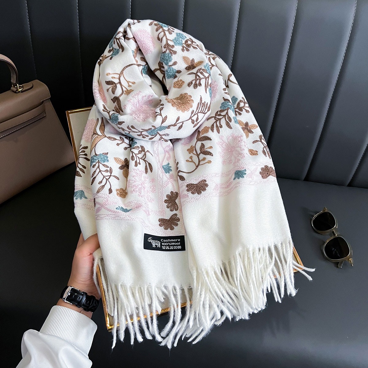 جديد شتاء دافئ الكشمير وشاح لل - مراجعة Cashmere Throw Blanket وسعره