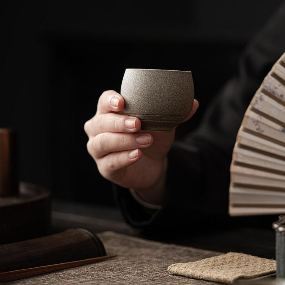طقم شاي الكونغ فو كوب شاي من ا - مراجعة Handmade Ceramic Mug وسعره