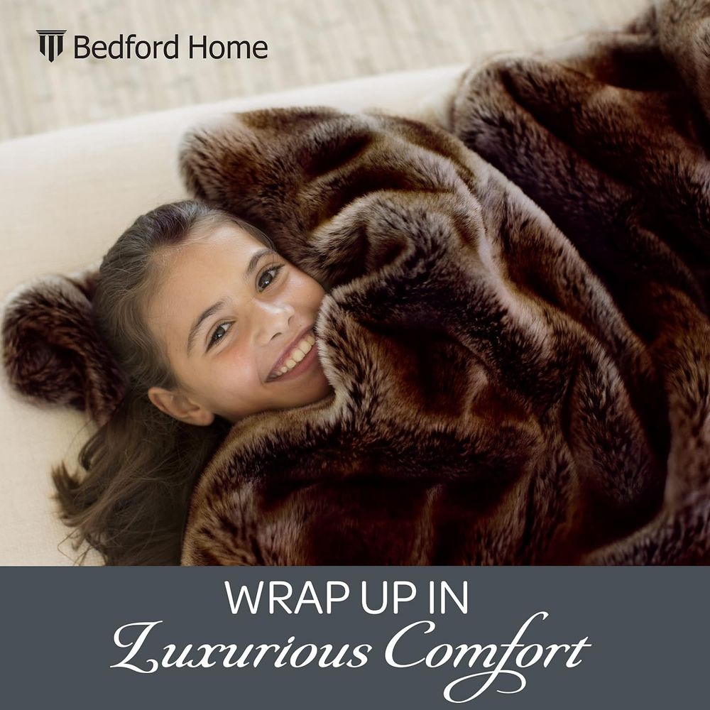 رمي الفرو الصناعي - بطانية فرو - مراجعة Cashmere Throw Blanket وسعره