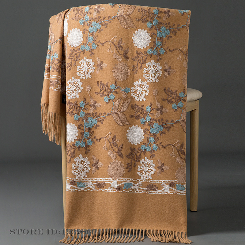شال نسائي من الكشمير والباشمين - مراجعة Cashmere Throw Blanket وسعره