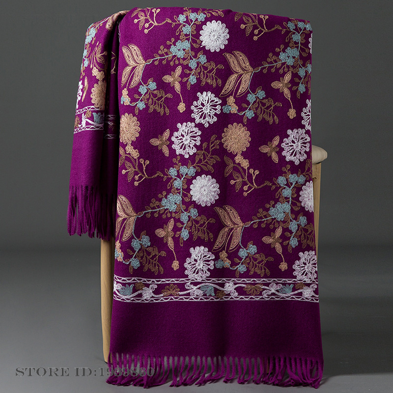 شال نسائي من الكشمير والباشمين - مراجعة Cashmere Throw Blanket وسعره