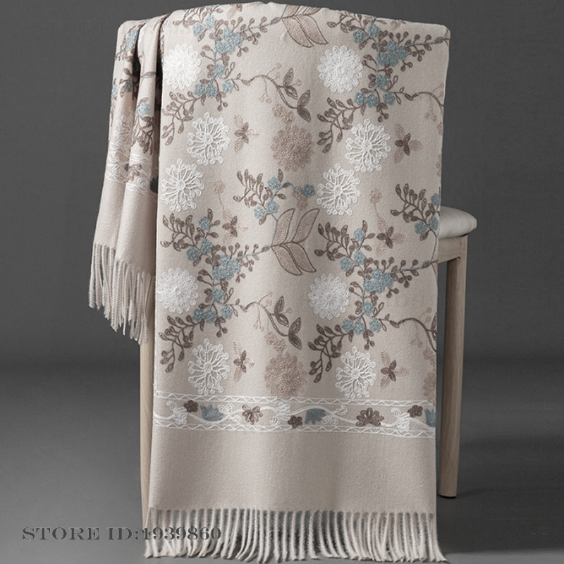 شال نسائي من الكشمير والباشمين - مراجعة Cashmere Throw Blanket وسعره