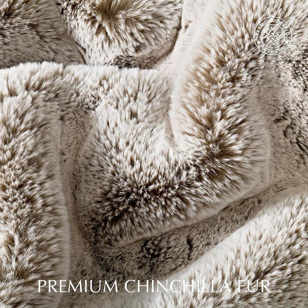 بطانية رمي فاخرة من فرو شينشيل - مراجعة Cashmere Throw Blanket وسعره