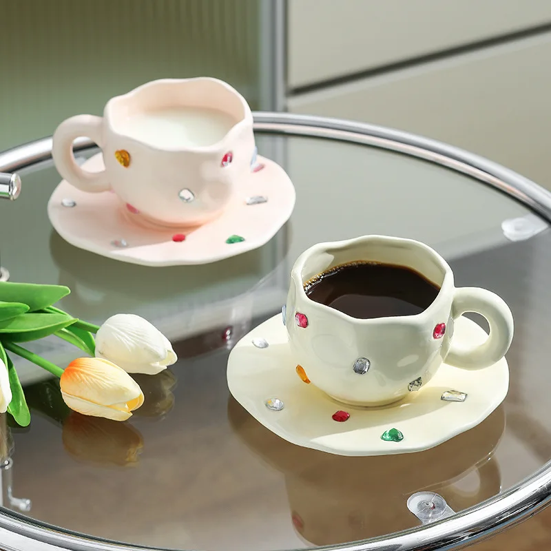 طقم فناجين قهوة وأطباق من السي - مراجعة Handmade Ceramic Mug وسعره